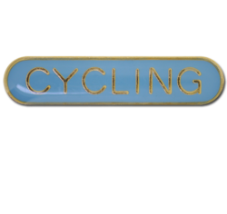 Cycling Rounded Edge Bar Badge 23