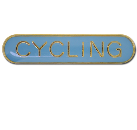 Cycling Rounded Edge Bar Badge 9