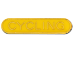 Cycling Rounded Edge Bar Badge 16