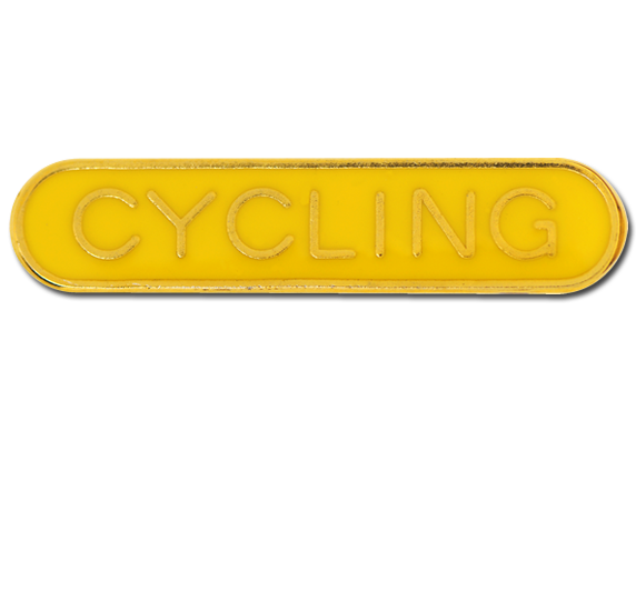 Cycling Rounded Edge Bar Badge 2