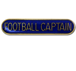 Football Captain Rounded Edge Bar Badge 17