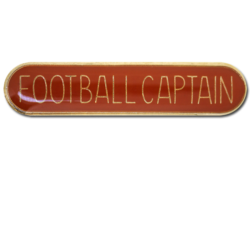 Football Captain Rounded Edge Bar Badge 27