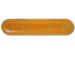 Football Captain Rounded Edge Bar Badge 25