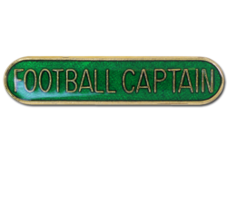 Football Captain Rounded Edge Bar Badge 18