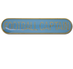 Football Captain Rounded Edge Bar Badge 23