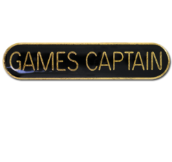 Games Captain Rounded Edge Bar Badge 24
