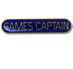 Games Captain Rounded Edge Bar Badge 17