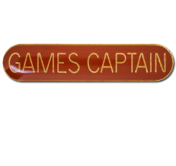 Games Captain Rounded Edge Bar Badge 27