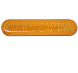 Games Captain Rounded Edge Bar Badge 25