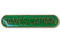 Games Captain Rounded Edge Bar Badge 18