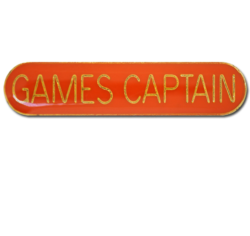 Games Captain Rounded Edge Bar Badge 22