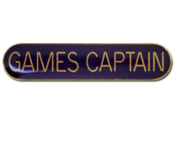 Games Captain Rounded Edge Bar Badge 19