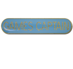Games Captain Rounded Edge Bar Badge 23