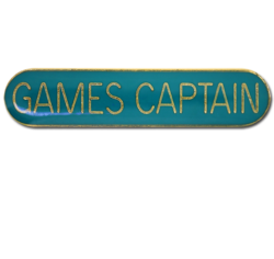 Games Captain Rounded Edge Bar Badge 28