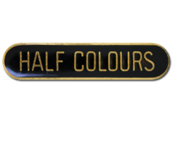 Half Colours Rounded Edge Bar Badge 24
