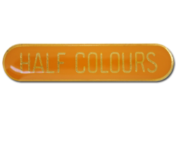 Half Colours Rounded Edge Bar Badge 25