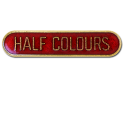 Half Colours Rounded Edge Bar Badge 15