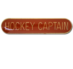 Hockey Captain Rounded Edge Bar Badge 27
