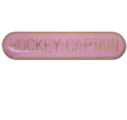 Hockey Captain Rounded Edge Bar Badge 21