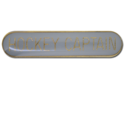 Hockey Captain Rounded Edge Bar Badge 26