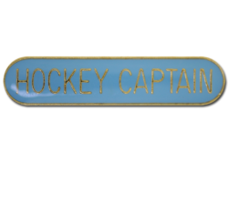 Hockey Captain Rounded Edge Bar Badge 23