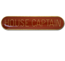 House Captain Rounded Edge Bar Badge 27
