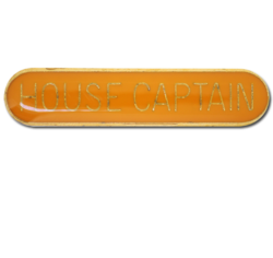 House Captain Rounded Edge Bar Badge 25