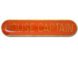 House Captain Rounded Edge Bar Badge 22