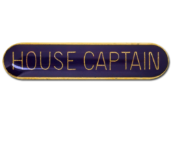 House Captain Rounded Edge Bar Badge 19