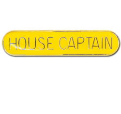 House Captain Rounded Edge Bar Badge 16
