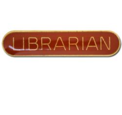 Librarian Rounded Edge Bar Badge 27