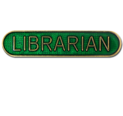 Librarian Rounded Edge Bar Badge 18
