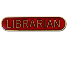 Librarian Rounded Edge Bar Badge