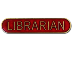 Librarian Rounded Edge Bar Badge 15