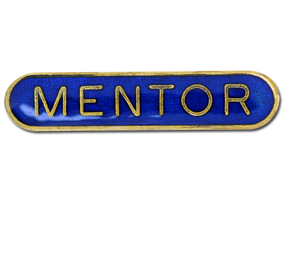 Mentor Rounded Edge Bar Badge 3