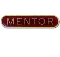 Mentor Rounded Edge Bar Badge 15