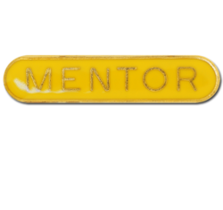 Mentor Rounded Edge Bar Badge 16