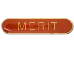 Merit Rounded Edge Bar Badge 27