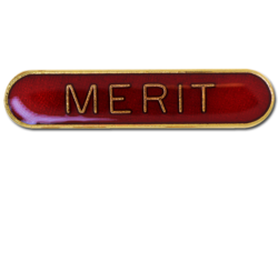 Merit Rounded Edge Bar Badge 15