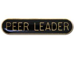 Peer Leader Rounded Edge Bar Badge 24