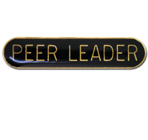 Peer Leader Rounded Edge Bar Badge 10