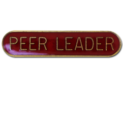 Peer Leader Rounded Edge Bar Badge 15