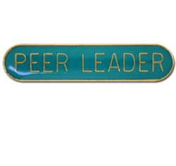 Peer Leader Rounded Edge Bar Badge 28