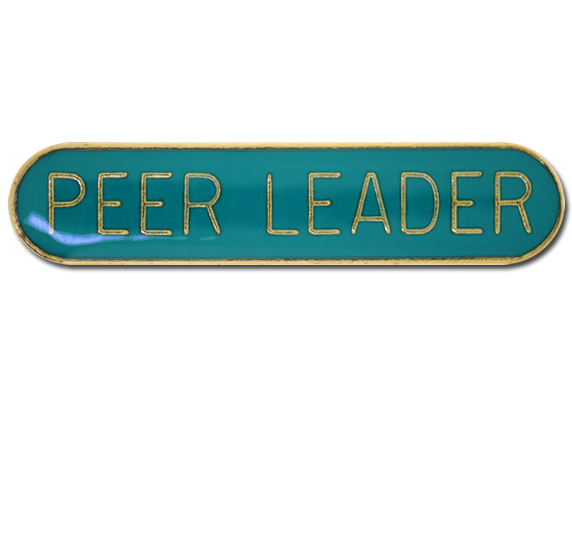 Peer Leader Rounded Edge Bar Badge 14