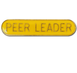Peer Leader Rounded Edge Bar Badge 16