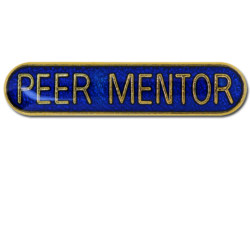 Peer Mentor Rounded Edge Bar Badge 17