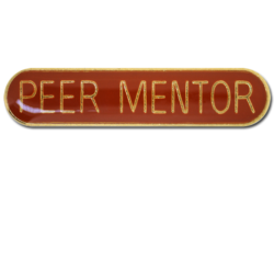 Peer Mentor Rounded Edge Bar Badge 27