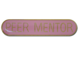 Peer Mentor Rounded Edge Bar Badge 21