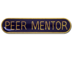 Peer Mentor Rounded Edge Bar Badge 19