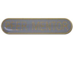 Peer Mentor Rounded Edge Bar Badge 26